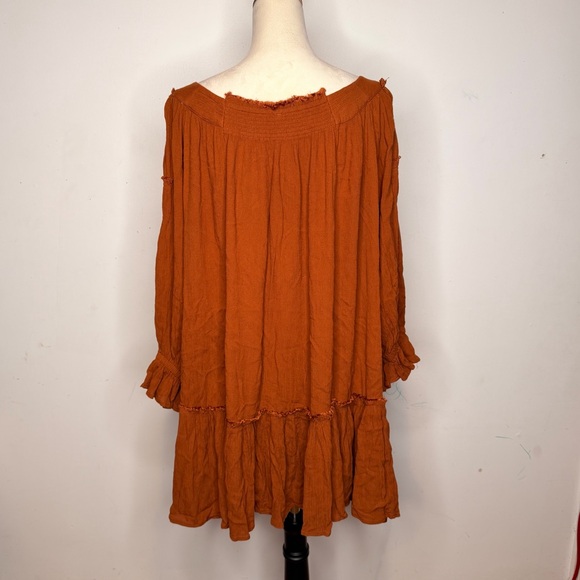 Free People Endless See Ya There Mini Dress Oversized Silhouette Size L - Picture 4 of 8
